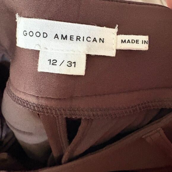 Good American Brown Double Breasted Scuba Suit Blazer and Slacks Size 3 (L) - Picture 13 of 14